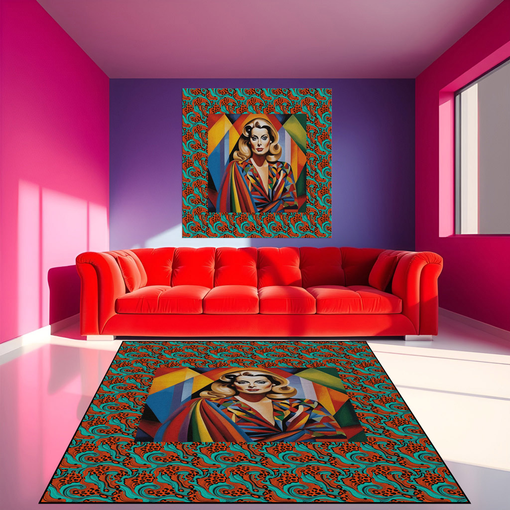 Teppich-Matte A4 Leopard Anisha