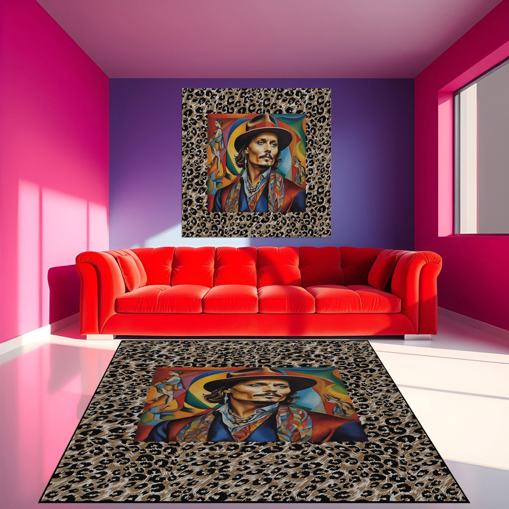 Teppich-Matte A5 Leopard Asaria