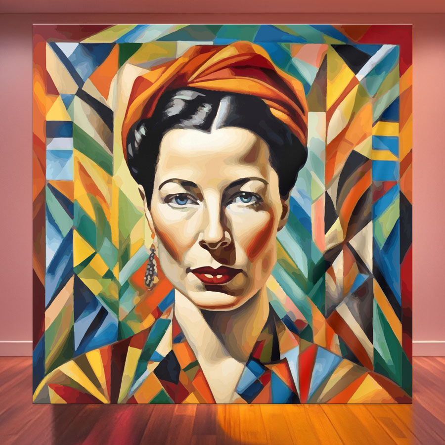 LoftArt-Bild -ColoriZmuZ- Literatur Homage to Simone de Beauvoir Schriftsteller