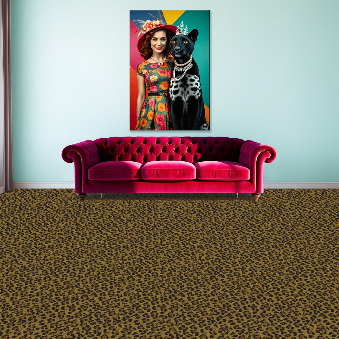 Teppichboden Leopard Chloe Teppichboden mit Leopardenmuster