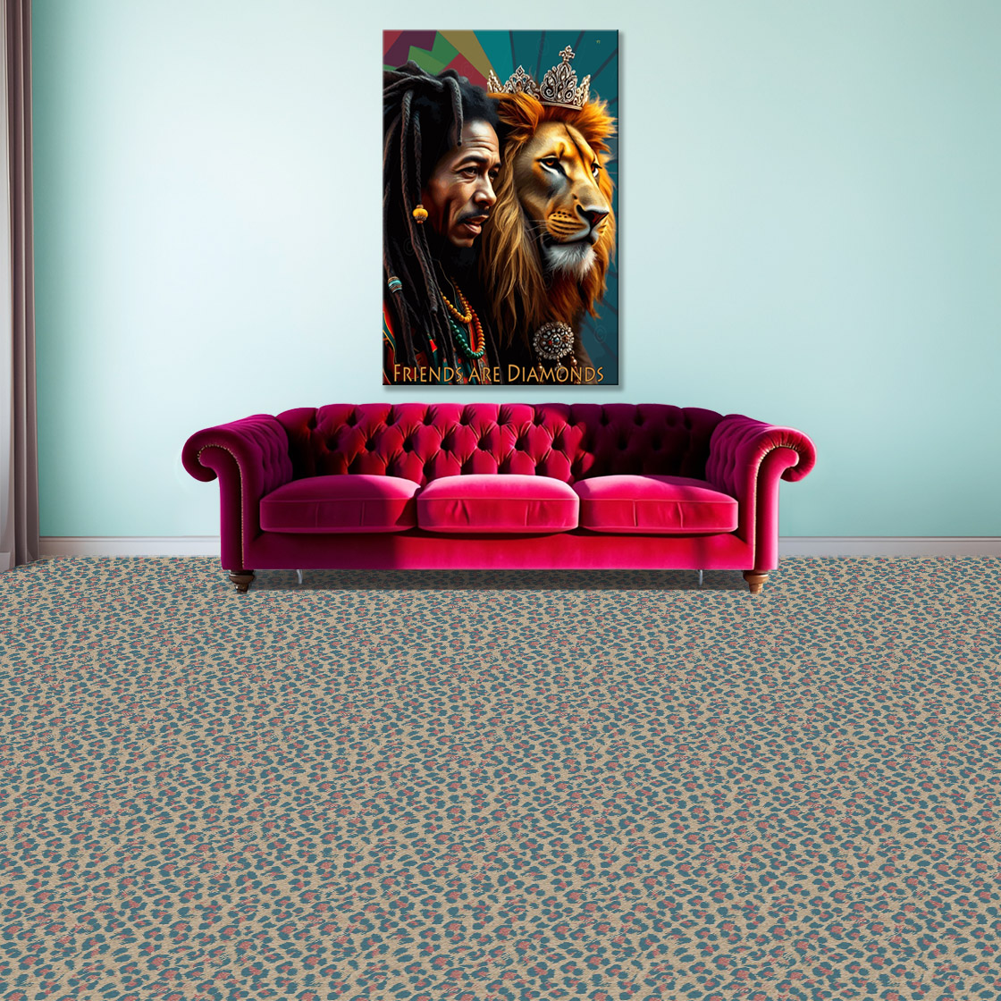 Teppichboden Leopard Lullaby Teppichboden mit Leopardenmuster